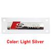 Sline Logo ABS Car Fender Side Badge For Audi A1 A2 A3 A4 A5 A6 A7 A8 TT S3 S4 S5 S6 S7 Q2 Q3 Q5 Q7 Q8 RS3 Decal Emblem Sticker