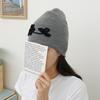 Women's Floral Knit Beanie for Fall/Winter