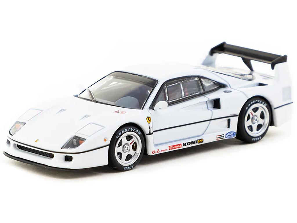Tarmac Ferrari F40 Lightweight White 1/64