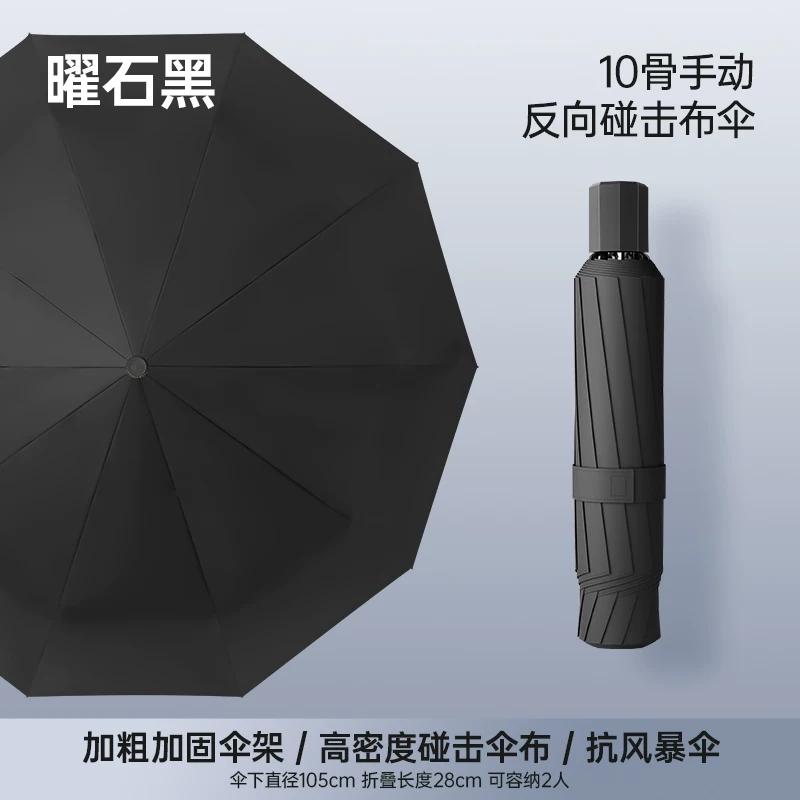 Oversized Umbrella Extra Large Thickened Reinforced Men Strong Wind-Resistant Sun Umbrella for Female Students
