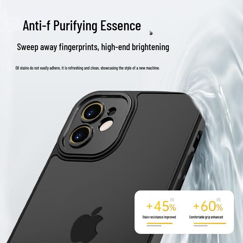 KEKLLE Frosted Anti-Fingerprint Full Protection Phone Case for iPhone