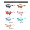 Candy Color Heart-shaped Sunglasses Sun-Protective Black Shades Glasses Outdoor Sunglasses