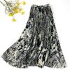 Round Versatile Three-Layer Mesh Pleated Long Skirt for Women - 6-Meter Wide Hem, 2026 Spring/Summer Collection