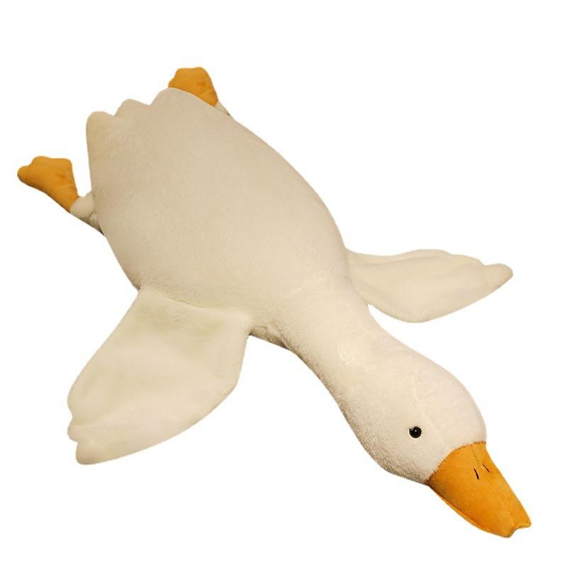 Big White Goose Throw Pillow Plush Toy Duck Doll Boy and Girl Big Goose Doll 50cm