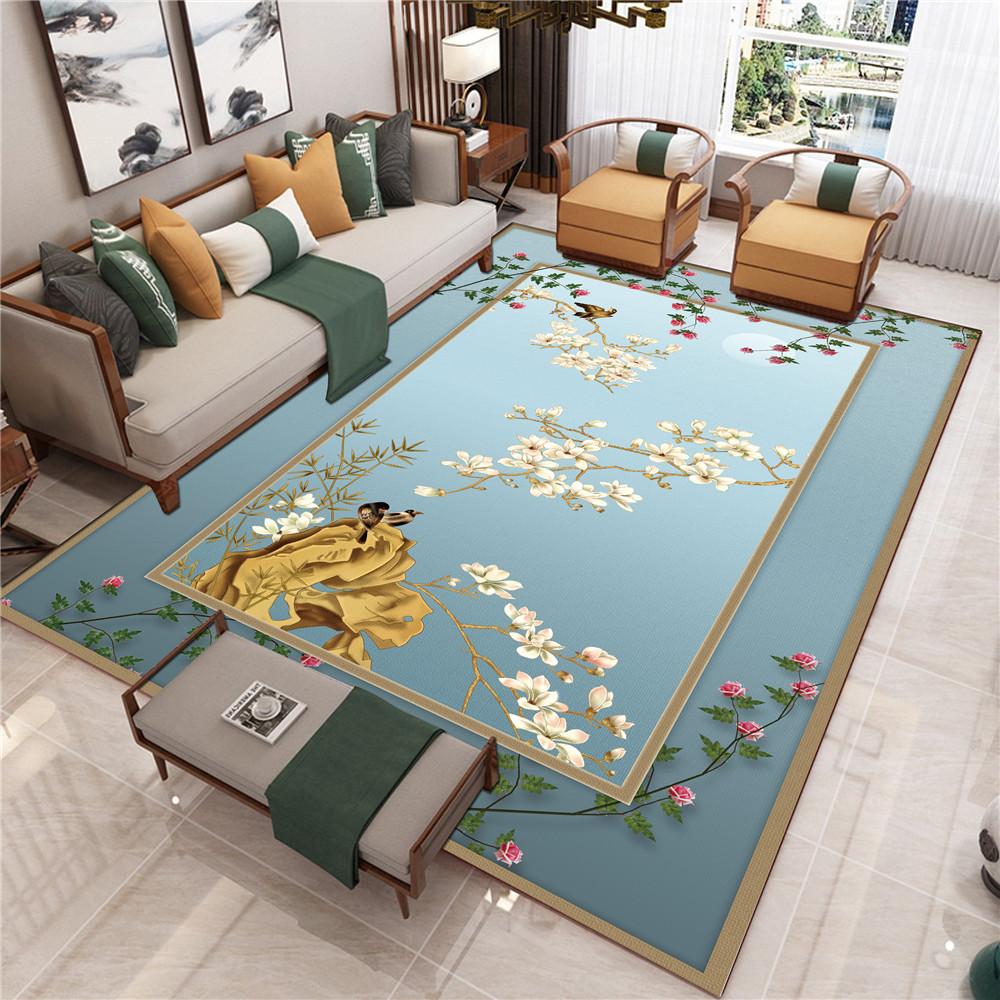 New Chinese Style Living Room Carpet Chinese Style Sofa Coffee Table Mat Bedside Classical Style Carpet