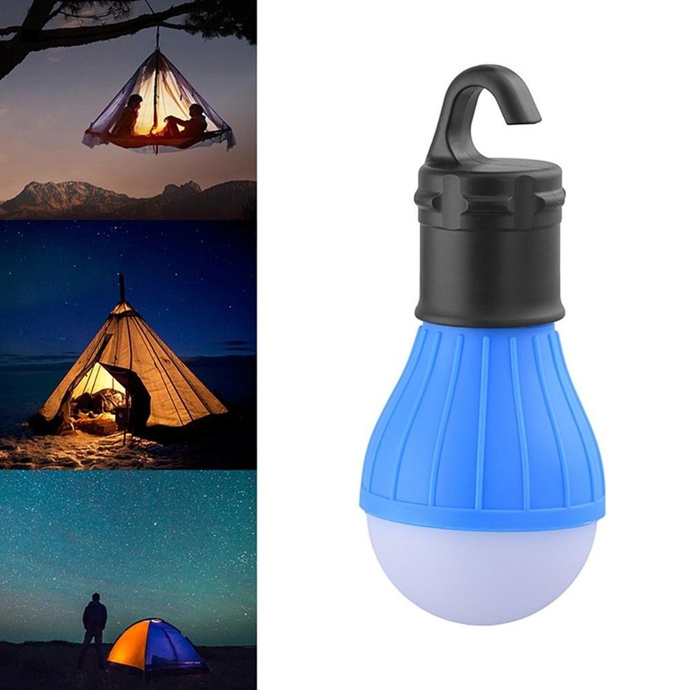 LED Outdoor Camping Lantern ABS Mini Camping Light Durable Hanging Tent Lamp Light Bulb  Fishing