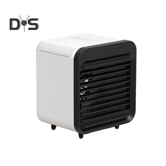 

Охлаждающий вентилятор кондиционера с резервуаром для воды, 3 режима скорости, мощный поток воздуха, портативный перезаряжаемый воздушный охладитель, электрический вентилятор белый