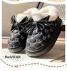 2023 Trendy Women's Waterproof Winter Cotton Slippers with Closed-Back Design