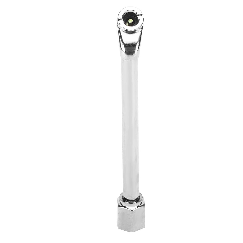 KIMISS 14cm Car Tire Inflatable Rod, Dual Head Straight Foot Air Chuck Parts Metal 1.3cm-Diameter for Car Tire Repair Tool