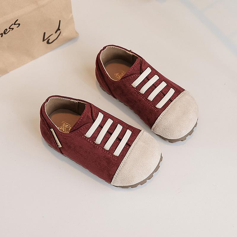 Spring Kids Shoes New Fashion Comfort Boys Shoes Flat Anti Slip Soft Classic Girls Shoe Simple Retro Lightweight Casual Shoe