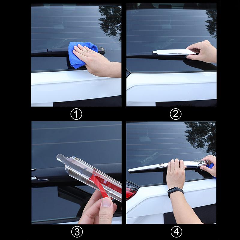 For Toyota RAV4 XA50 2019 2020 2024 2024 2024 2024 ABS Carbon Car Rear Wiper Cover Car Back Window Wipers Protector Trim Case