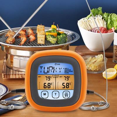 Digital Remote Wireless Food Kitchen Oven Thermometer Probe for BBQ Grill Oven Meat Timer Temperature Manually Set for Daily Use