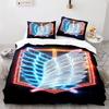 New Anime Attack on Titan Bedding Set For Boys, 3D Printed Duvet Covers and Pillowcases75*50cm, Kids Quilt Cover Bedclothes