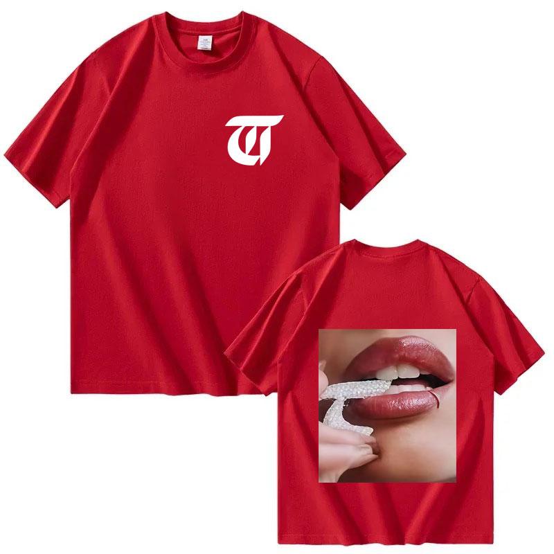 Singer TINI Futttura Harajuku 2025 Tour Double Sided Casual Short Sleeve Tee Fashion Gothic Tshrits Mens Womens Oversized Tshrit
