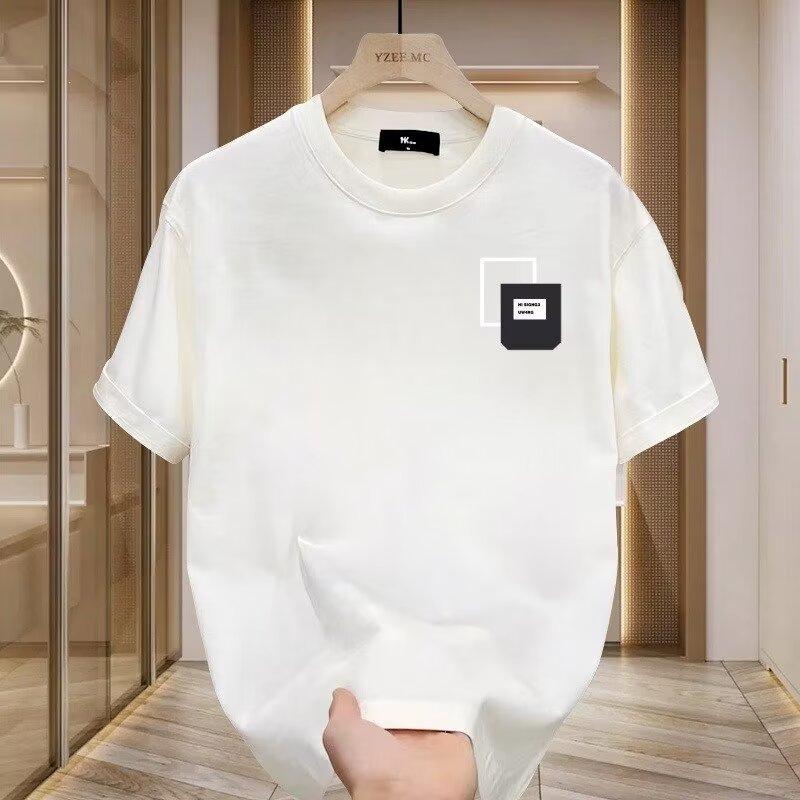 Summer 2025 New Short-sleeved T-shirt for Men with a Round Neck, Breathable and Versatile Casual Wear