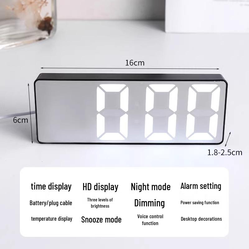 Luminous Silent Desk Clock: High-Value Digital Alarm Clock for Students