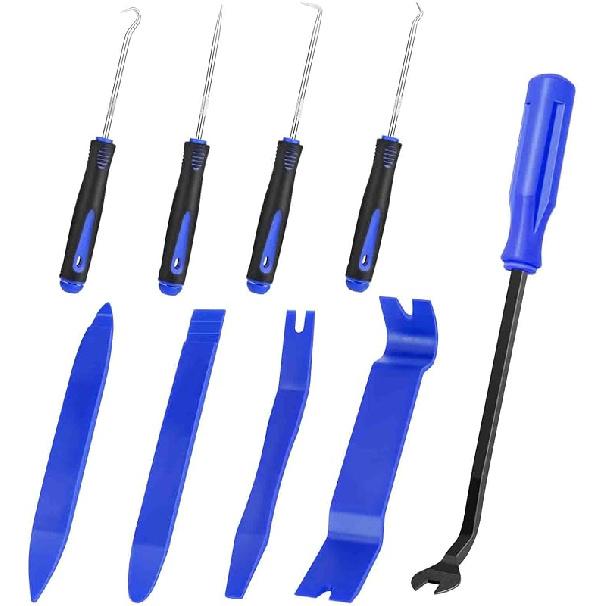Auto Trim Removal Tool Set Pry Tool Kit, Door Panel Removal Tool, Fasteners Remover,Automotive Hook Set, Car Auto Oil Seal/O-Ring Seal Gasket Mini