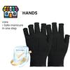 Anti UV Black Thin Nail Gloves Anti Black UV Gel Shield Glove Fingerless Manicure Nail Art Tools LED Lamp Nails Dryer