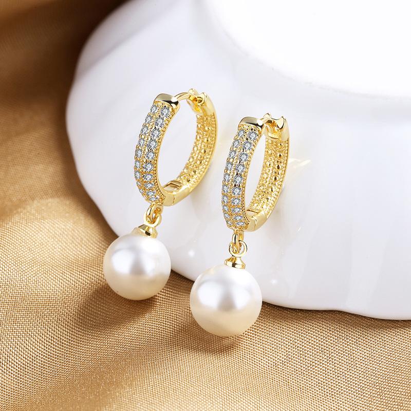 New 925 Sterling Silver AAA Zircon Stud Earrings for Women Fashion Exquisite Student Girlfriend Jewelry Accessories Heart Gift