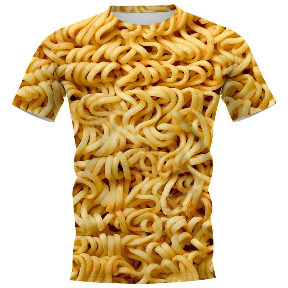 Funny Sausage Food 3D Print T-Shirts Men Women Casual O-Neck Short Sleeve T Shirt Oversized Harajuku Y2k Tops Tees Kids Clothing