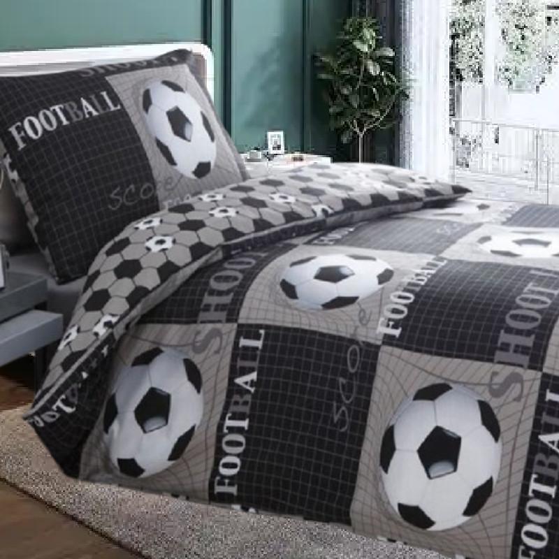 Ensemble de housse de couette imprimée Football avec impression numérique pour la décoration de la chambre d'adolescent