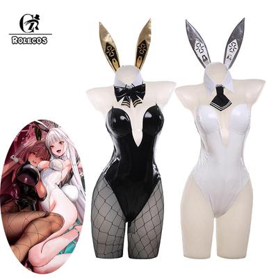 Nikke Goddess Of Victory Kostým Zajíčka Blanc Kostým Zajíčka Noir Dámský Sexy Cosplay Oblek Bílé A Černé Kombinézy