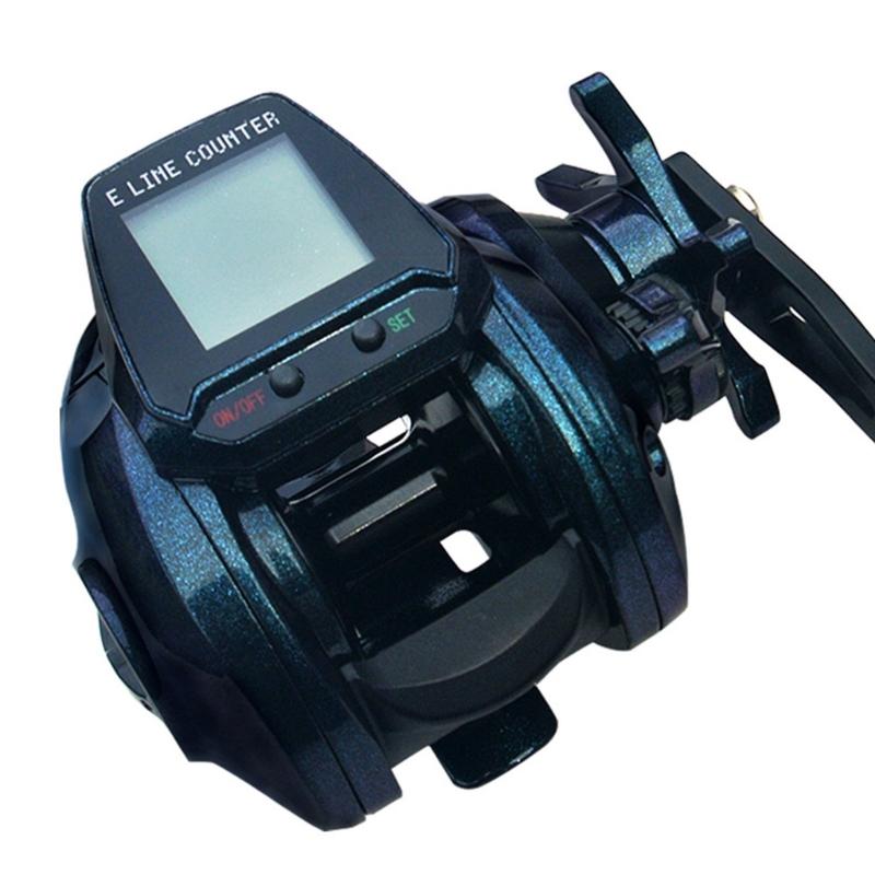 Corrosions Resist Saltwater Freshwater Fishing Reel Electronic LED Screen Fishing 7.2:1 High Speed Powerful Fishing Reel