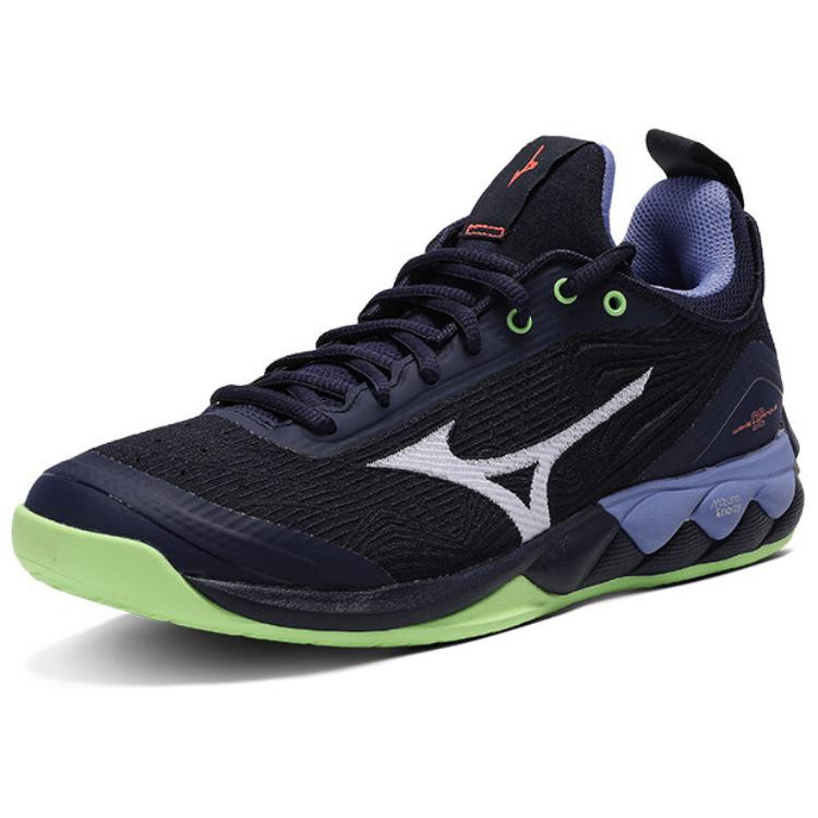 Mizuno Luminous 2 Wave Comfortable Shock Absorption Non-Slip Durable Low-Top Training Shoes Unisex Sneaker Black Green Purple V1GA212011