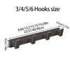Coat Hook Wall Rack Hanger - Black Coat Rack with 5 Hooks Wall Hooks for Hanging  Hat Key Bag Towel Wall Mount Coat Rack