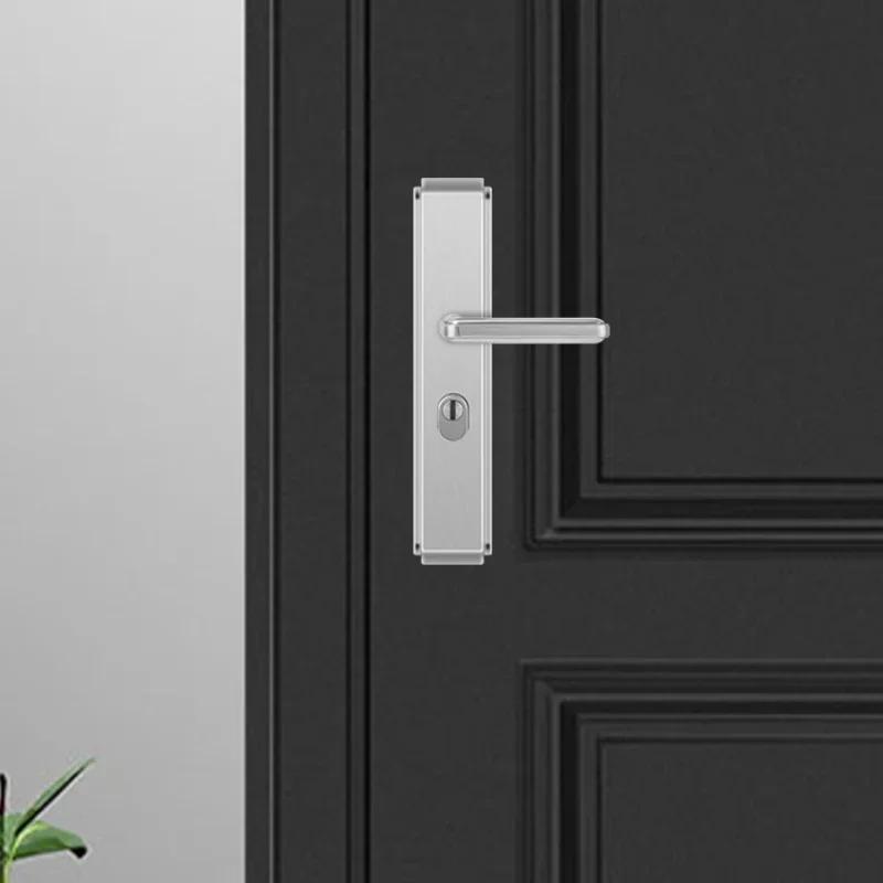 Locks Universal Entrance Security Door Lock Stainless Steel Multifunction Anti-theft Door Handle Mechanical Lock Hardware Panel