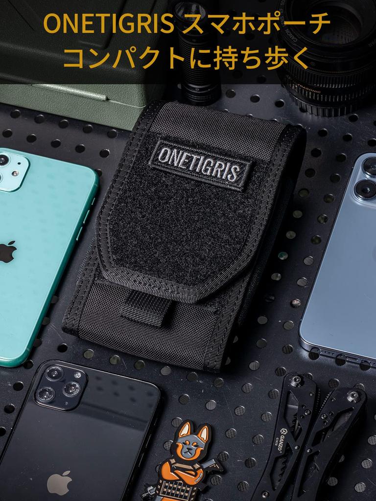 ONETIGRIS ABD Askeri Akıllı Telefon iPhone Sony ve Diğerleri ile Uyumlu Yapışkanlı MOLLE Kemer Silikon Kılıf Akıllı Telefon Dijital Kamera Orijinal Bel