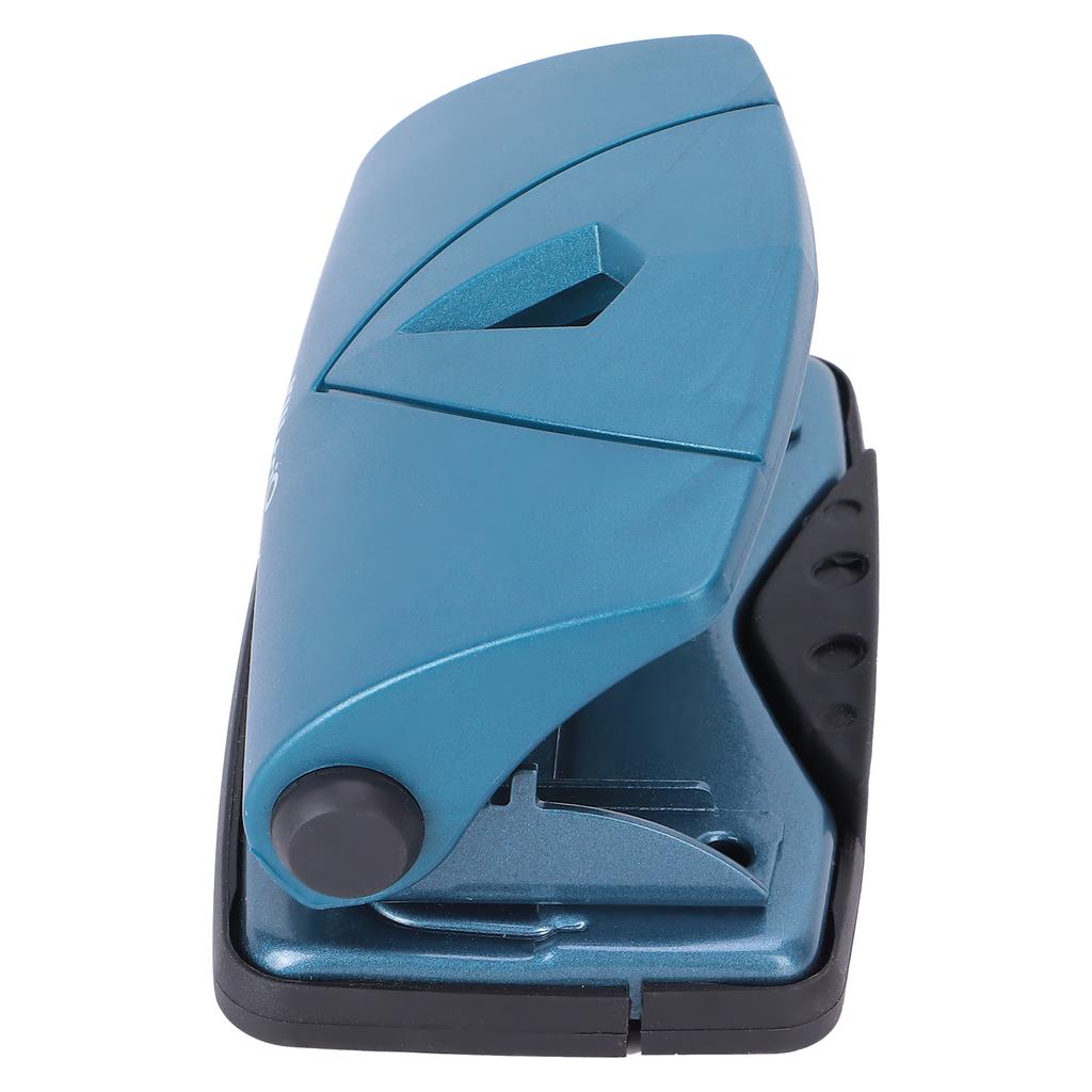 Hole Punch Small Plastic Adjustable Positioning Punching Machine for Stationery BindingBlue