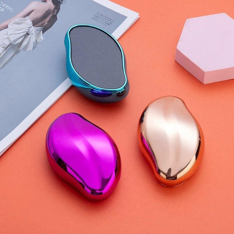 

1 упаковка Портативный шлифовальный камень для рук и ног, средство для удаления мозолей, инструмент для ухода за ногами, отшелушивающий артефакт, стеклянная пилка для ног, инструмент для педикюра