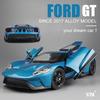 Welly 1/24 Ford GT 2017 Supercar Alloy Car Model Diecast Toy Vehicles Simulation Hobbies Collectible Car Toys Kids Birthday Gift