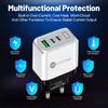 58W Dual Fast Charger with 2PD + QC3.0 for EU, US, UK, AU Plugs