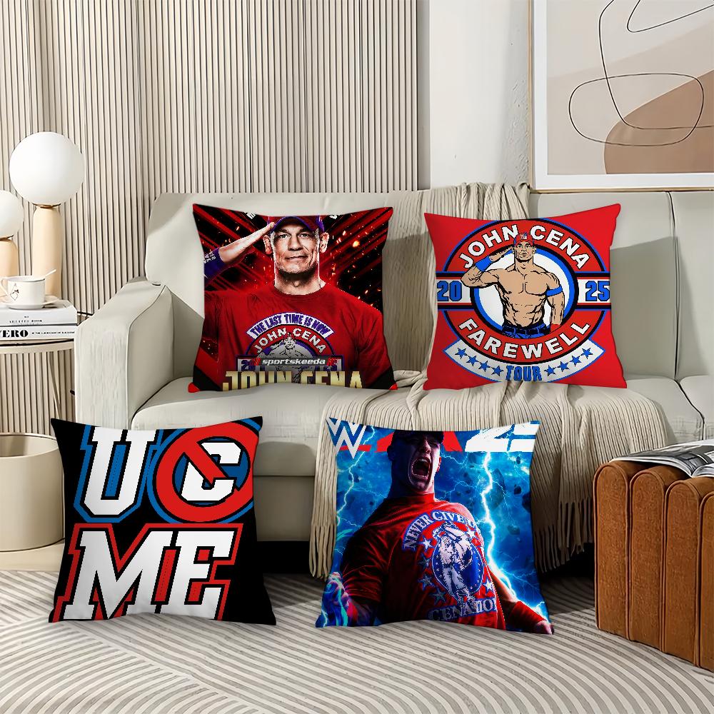 HOT Wrestler J-John C-Cena COOL Pillow Case Office Cushions Suitable For Sofa Car Bedroom Decorative Cushion Cover