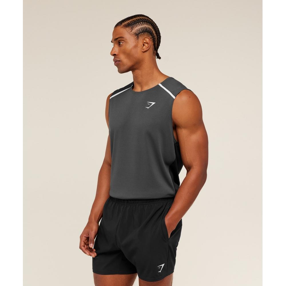 Gymshark Arrival Contrast Tank Gs Onyx Grey Gs Black A4c4i Gb78