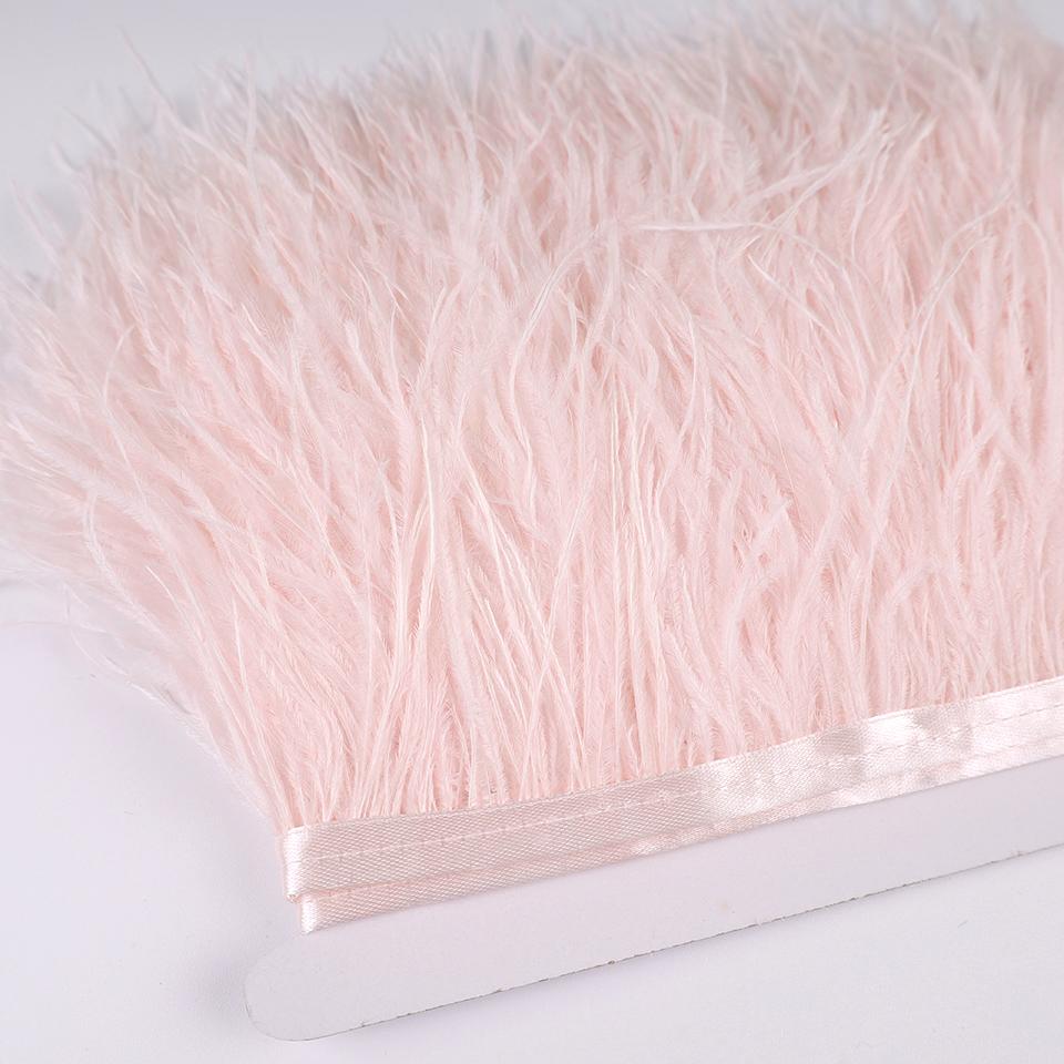 13-18CM 6M Ostrich Feather trim Cloth Belt for sewing DIY feather ribbon fringe Wedding dress clothes decoration