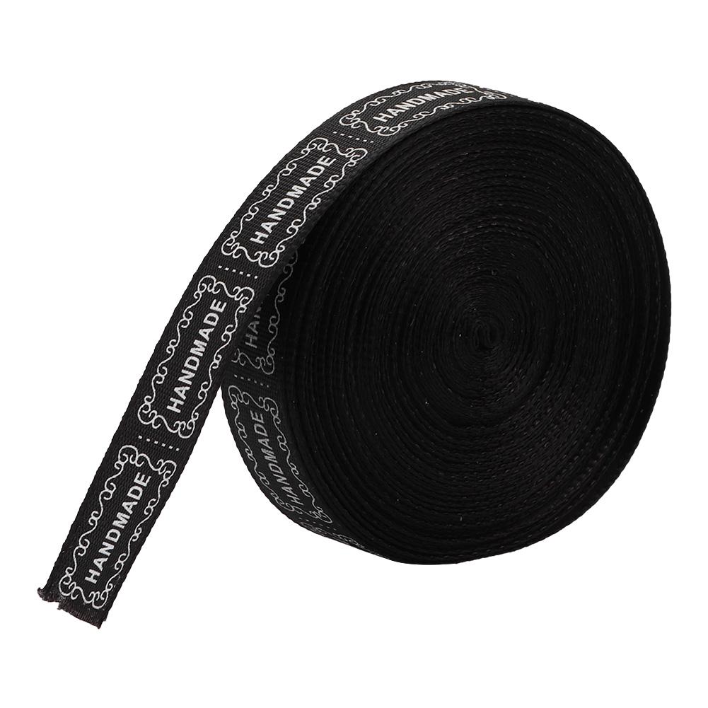 1PCS 10 Yards 1.3cm English Words Printed Ribbon Wrap Belt for Party (beige)