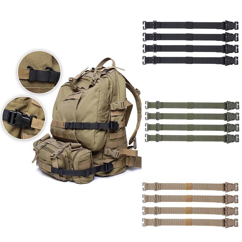 4 Stück Gurtbänder Rucksack Westen Adaptergurte Outdoor Sport Klettern Wandern Jagd Taschen Brustgurte