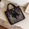 3D Digital Printing Handbag With Personalized Floral Design Cotton Bag