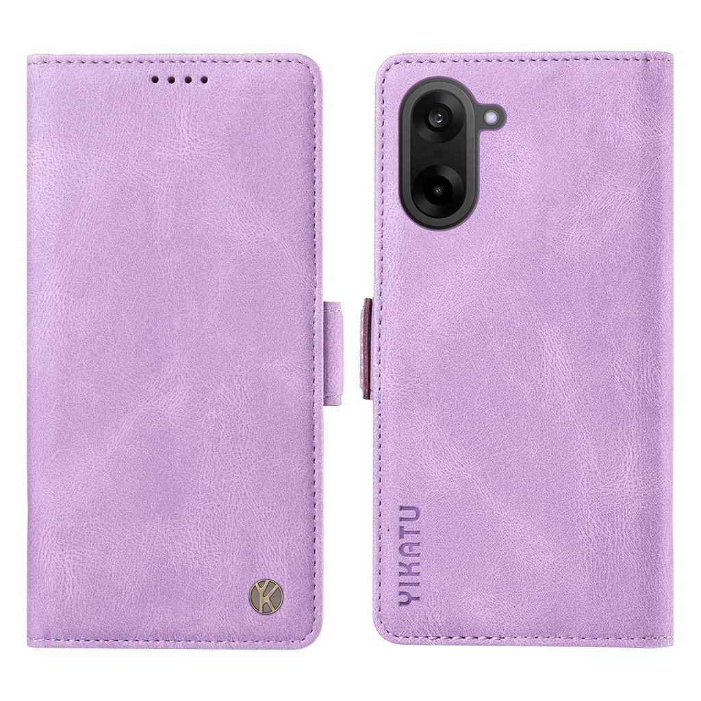 For OnePlus Nord CE5 5G/OnePlus Ace 5 Racing 5G Leather Case YIKATU YK-005 Skin-touch Feeling Wallet Phone Cover