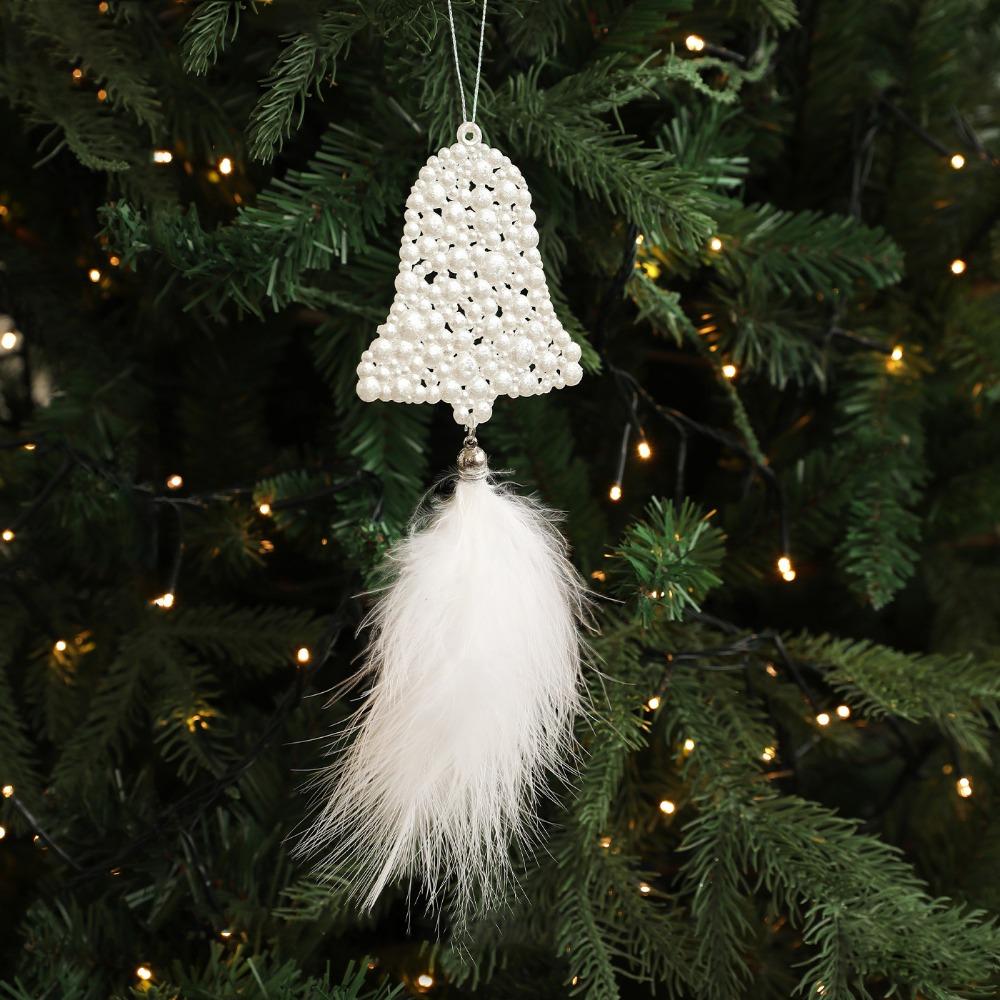 Plastic Christmas Tree Feather Pendant Wall Christmas Decoration Christmas Party Decor