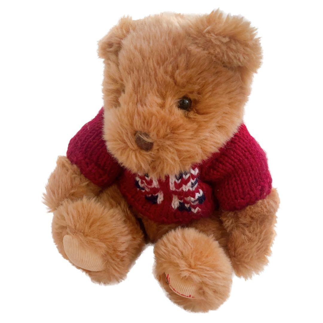 

[USED] Harrods Teddy Bear Plush Toy Retro Vintage