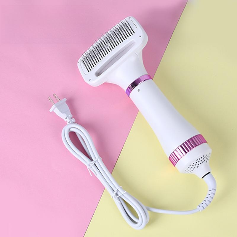 

Pet Hair Dryer Brush Grooming for Cat Dog 2 in 1 Brush Professional Home Grooming Furry Drying Portable Dog Blower Comb Dryer Eu plug фіолетовий