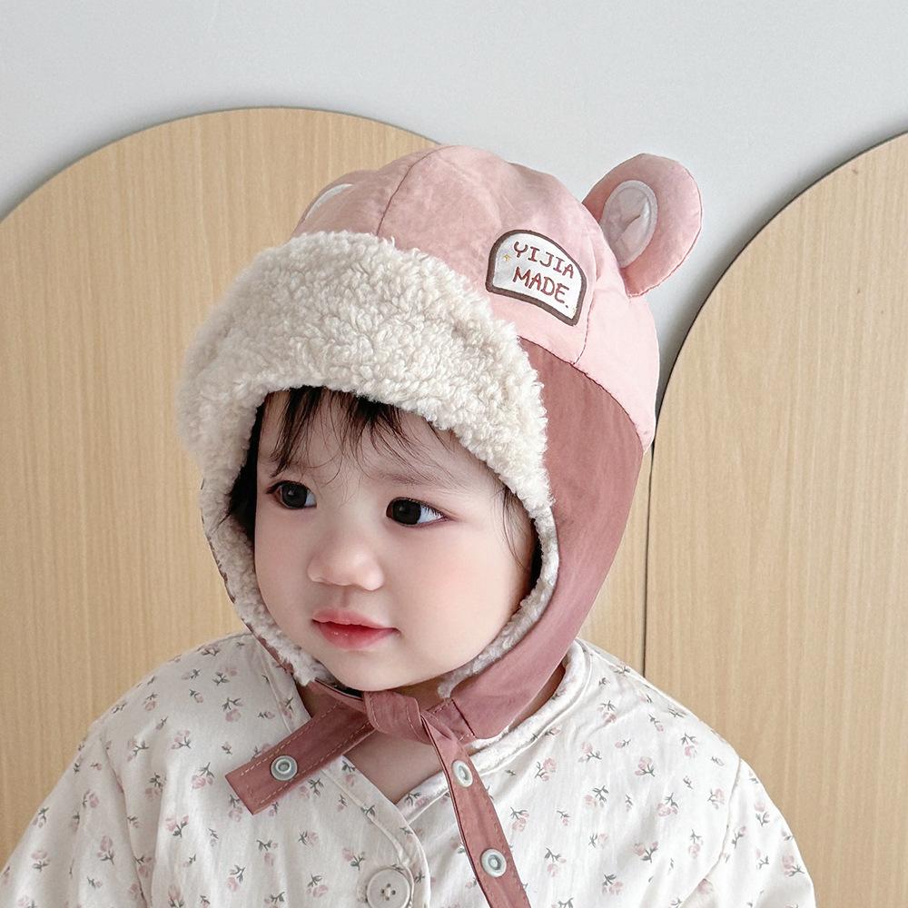 Winter Baby Gehörschutz Mütze Kinder Cartoon Pilotenmütze Koreanische Version Klassische Herbst Winter Junge Mädchen Baby Gehörschutz Mütze