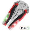 Wire Stripper with Integrated Voltage Tester and Stainless Steel Construction for Electrical Repairs and Wiring