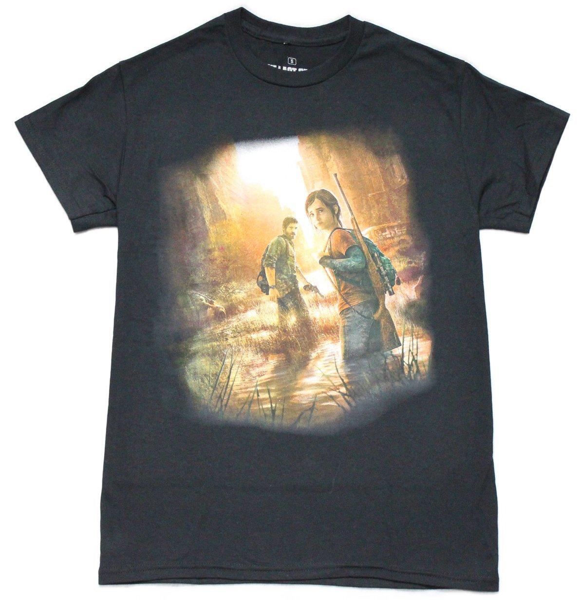 The Last of Us New Adult T-Shirt - Joel & Ellie Looking Back in Water XL