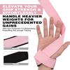 LADYGLOW Comfortable Weightlifting Straps Breathable Non Slip Glitter Lifting Straps Wrist Protector for Fitness Gym Workout