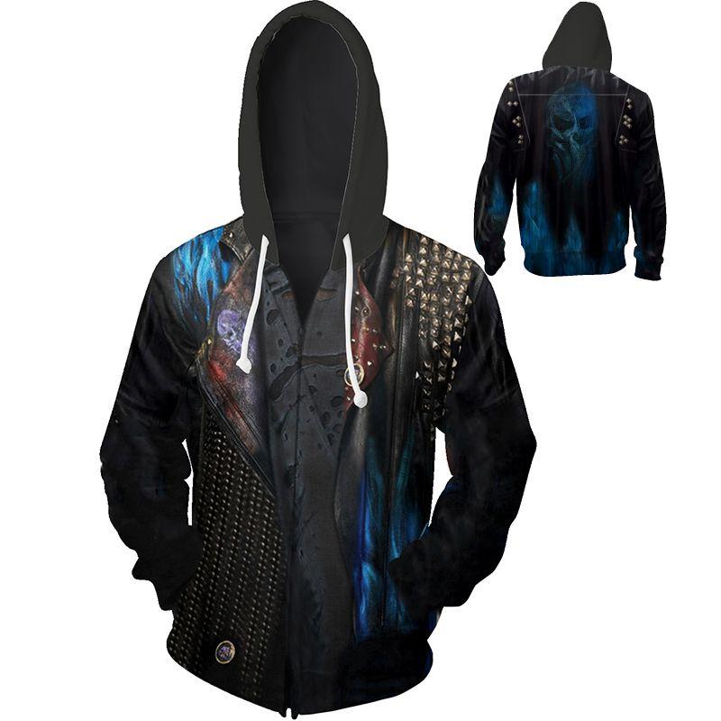 And Versatile Descendants 3 Hades Hoodie Cosplay Costume For Autumn Outdoor Activities**